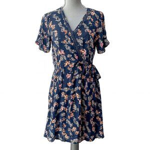 Sienna Sky Blue Floral Dress - Size Medium